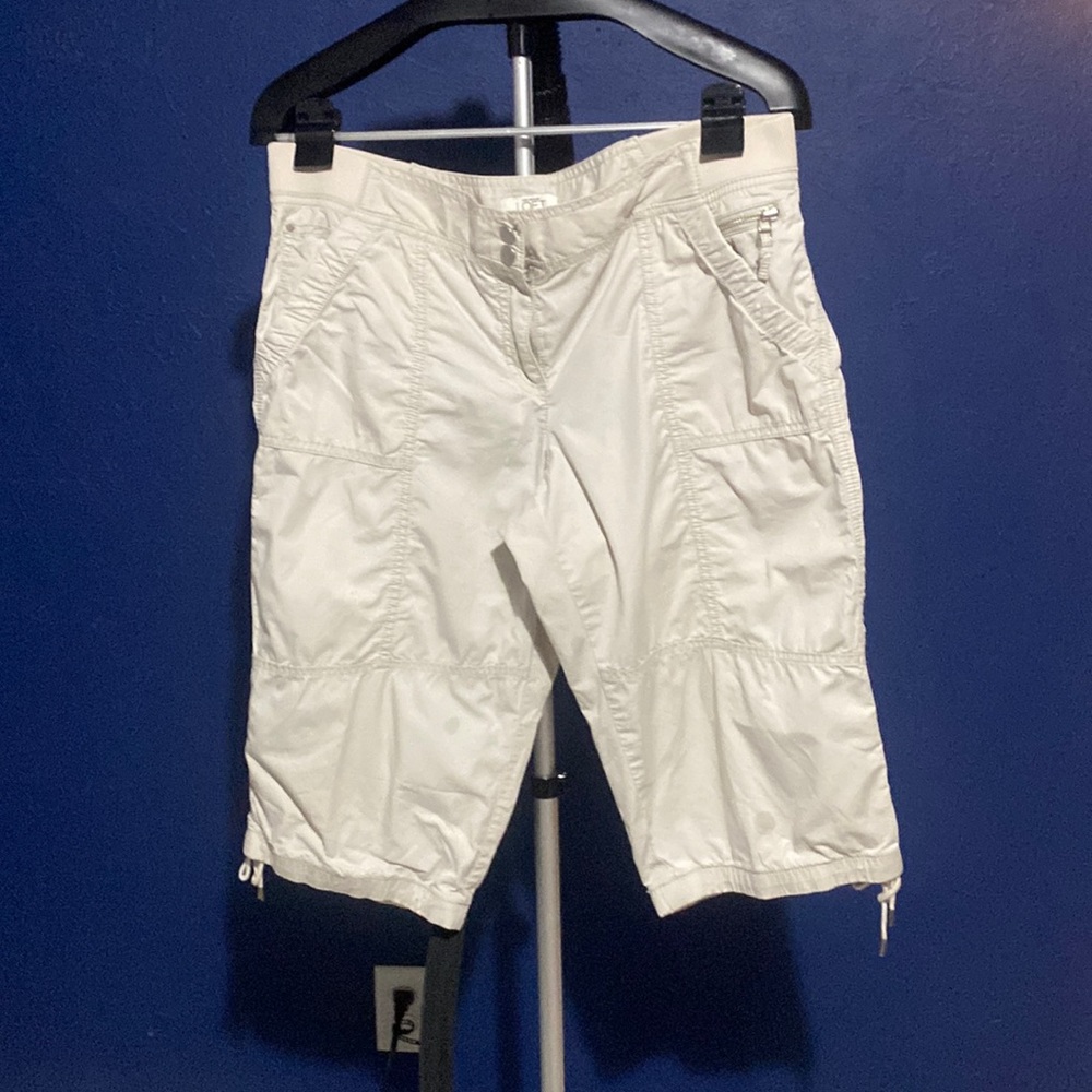 Loft tan shorts size 12